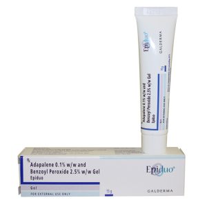 Epiduo Gel 0.1% 15g tube front view
